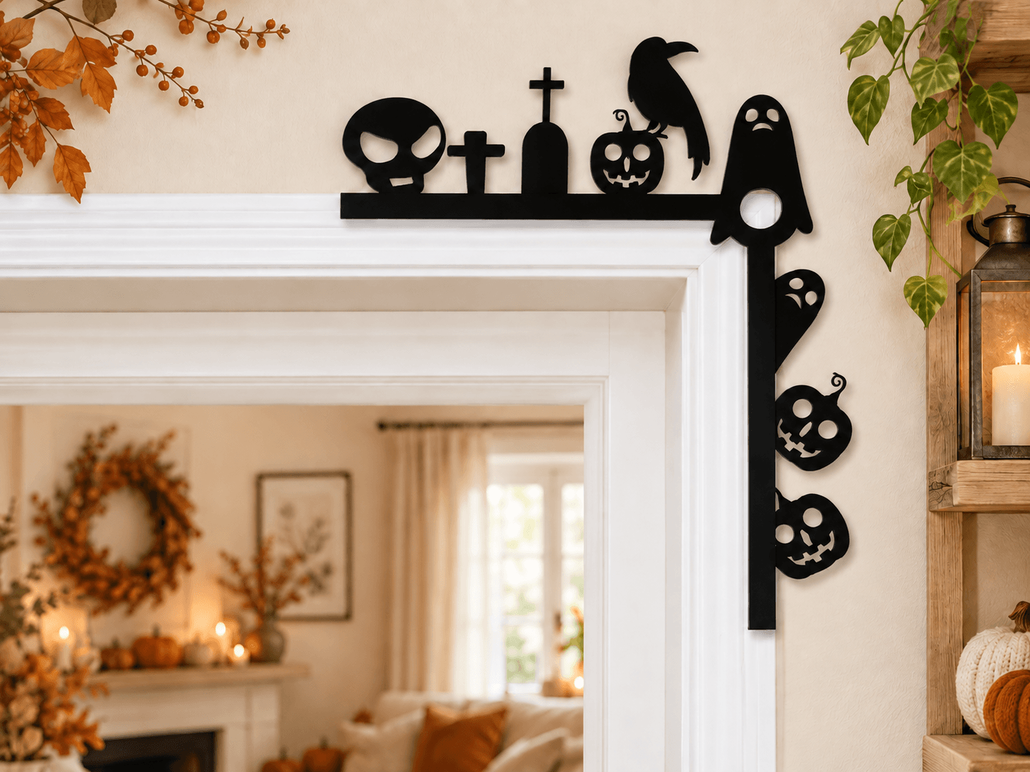 Estantería decorativa de Halloween