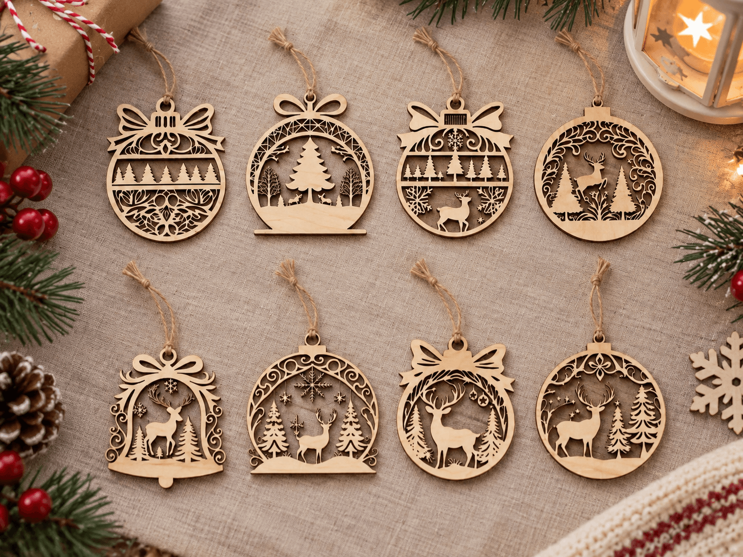 Colección de mini bolas caladas