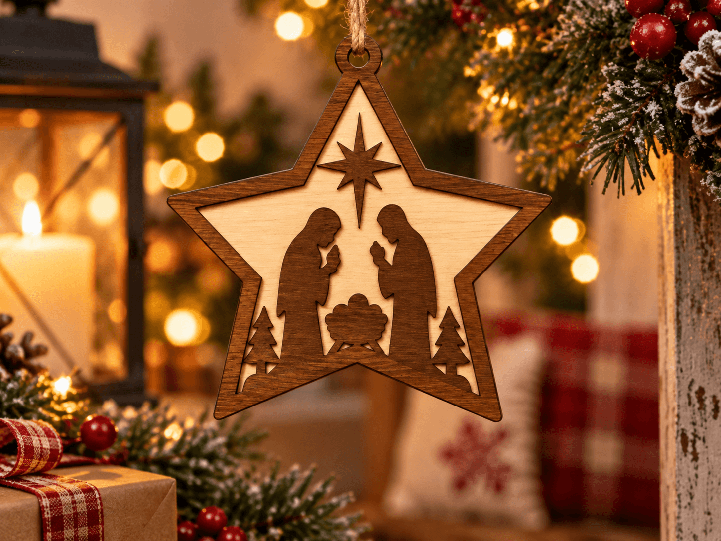 Estrella de Belén decorativa de Navidad