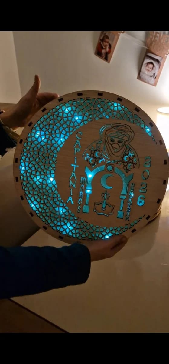 Lámpara circular personalizada de capitanía