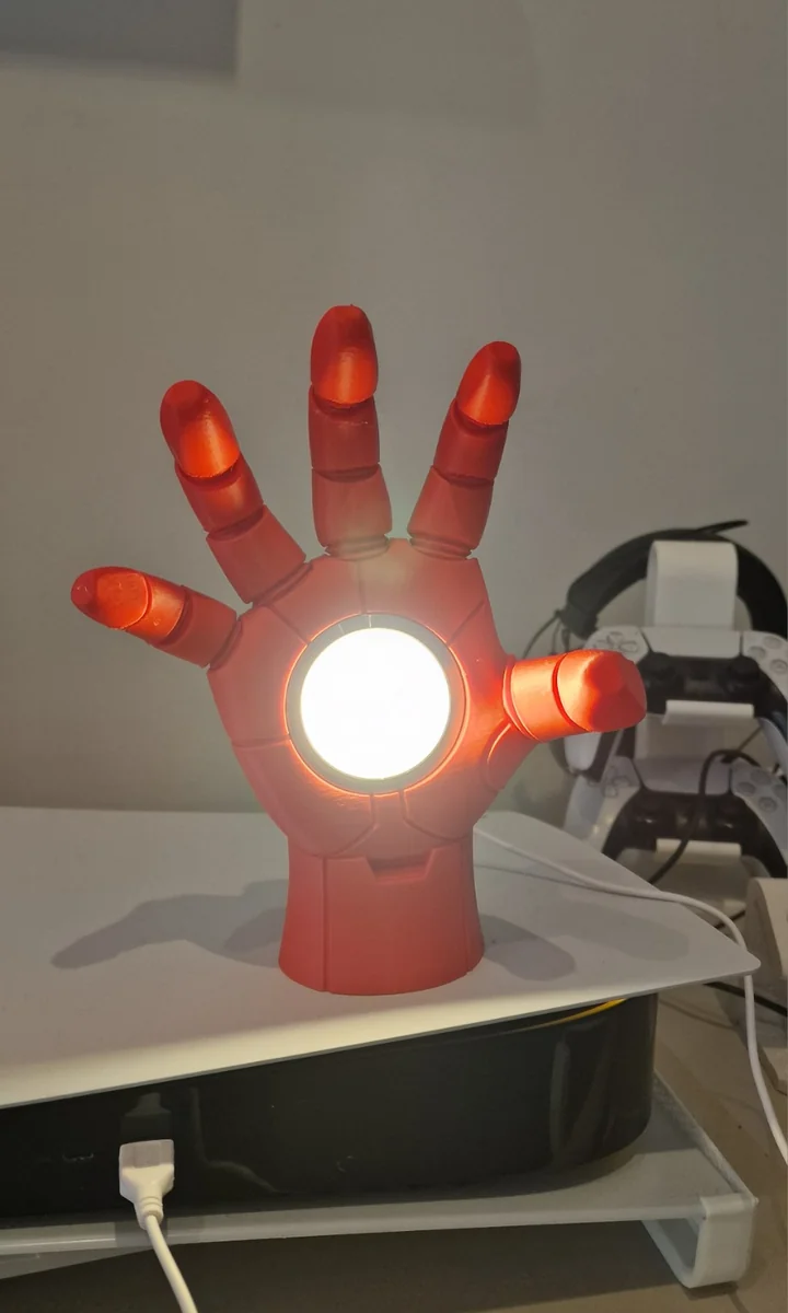 Lámpara mano tecnológica 3D