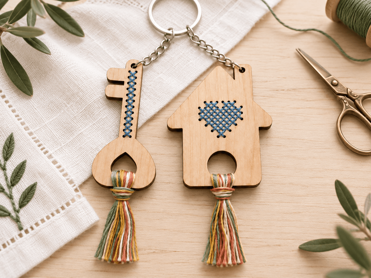 Pequeños regalos y colgadores para amantes de la costura