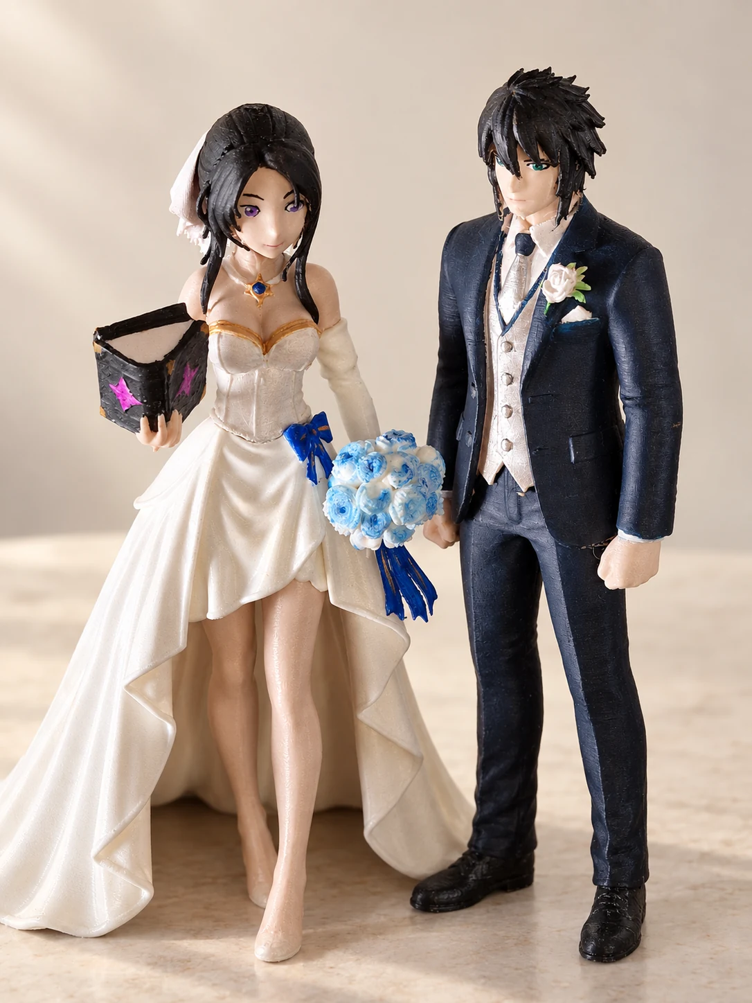 Figuras personalizadas de novios para tarta