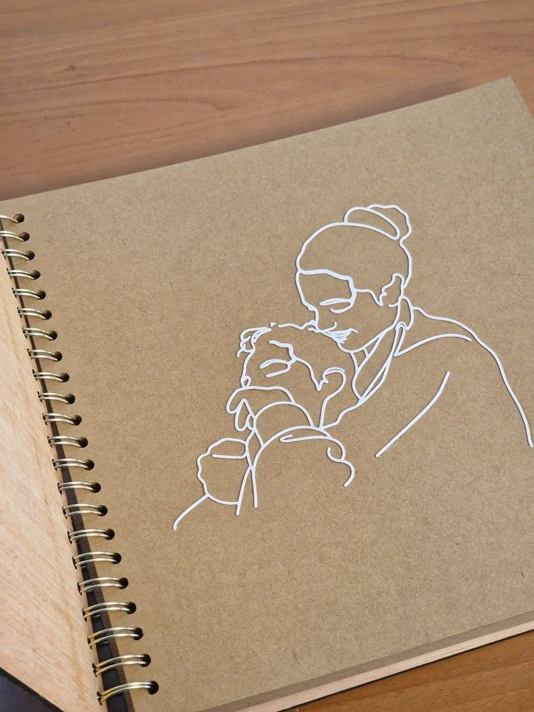 Libro de firmas de boda personalizado en madera y 3D — foto 2