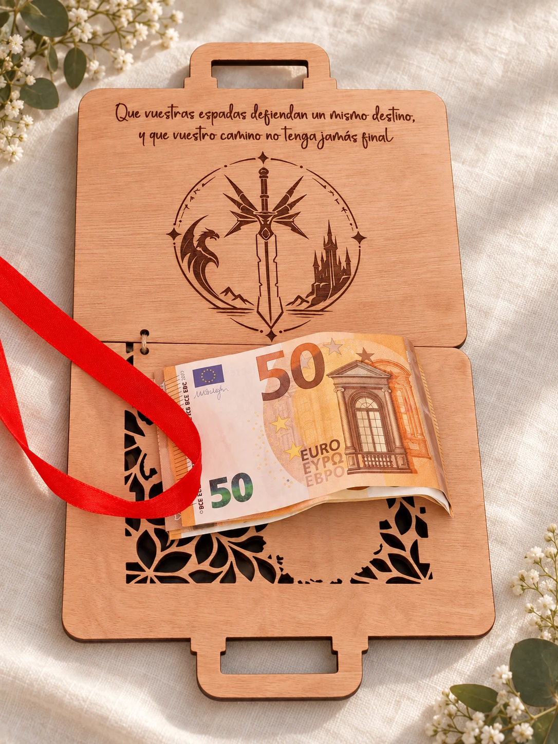 Maleta con foto para regalar dinero — foto 2