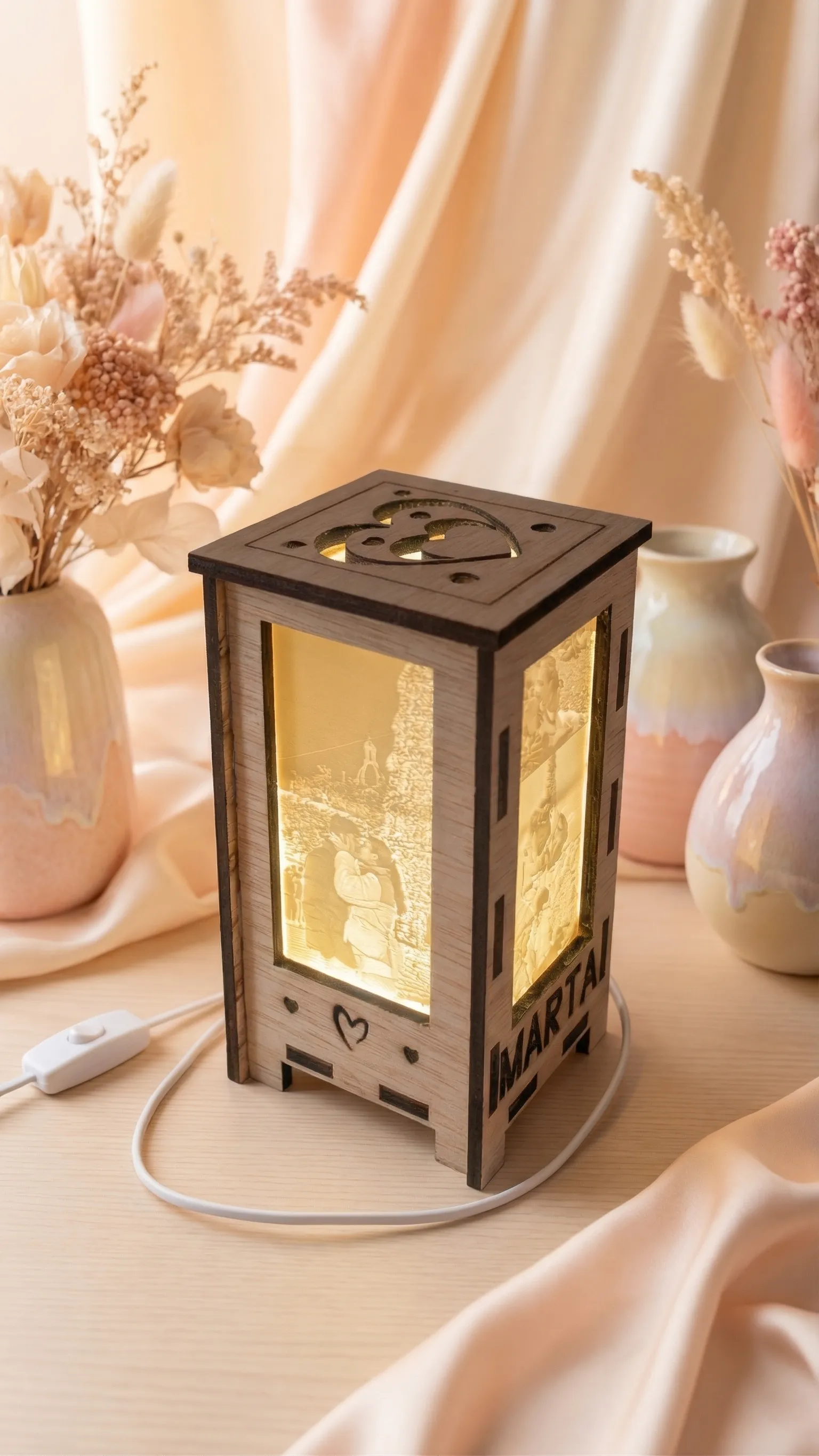 Imatge de Lámpara Moments Wood Pareja