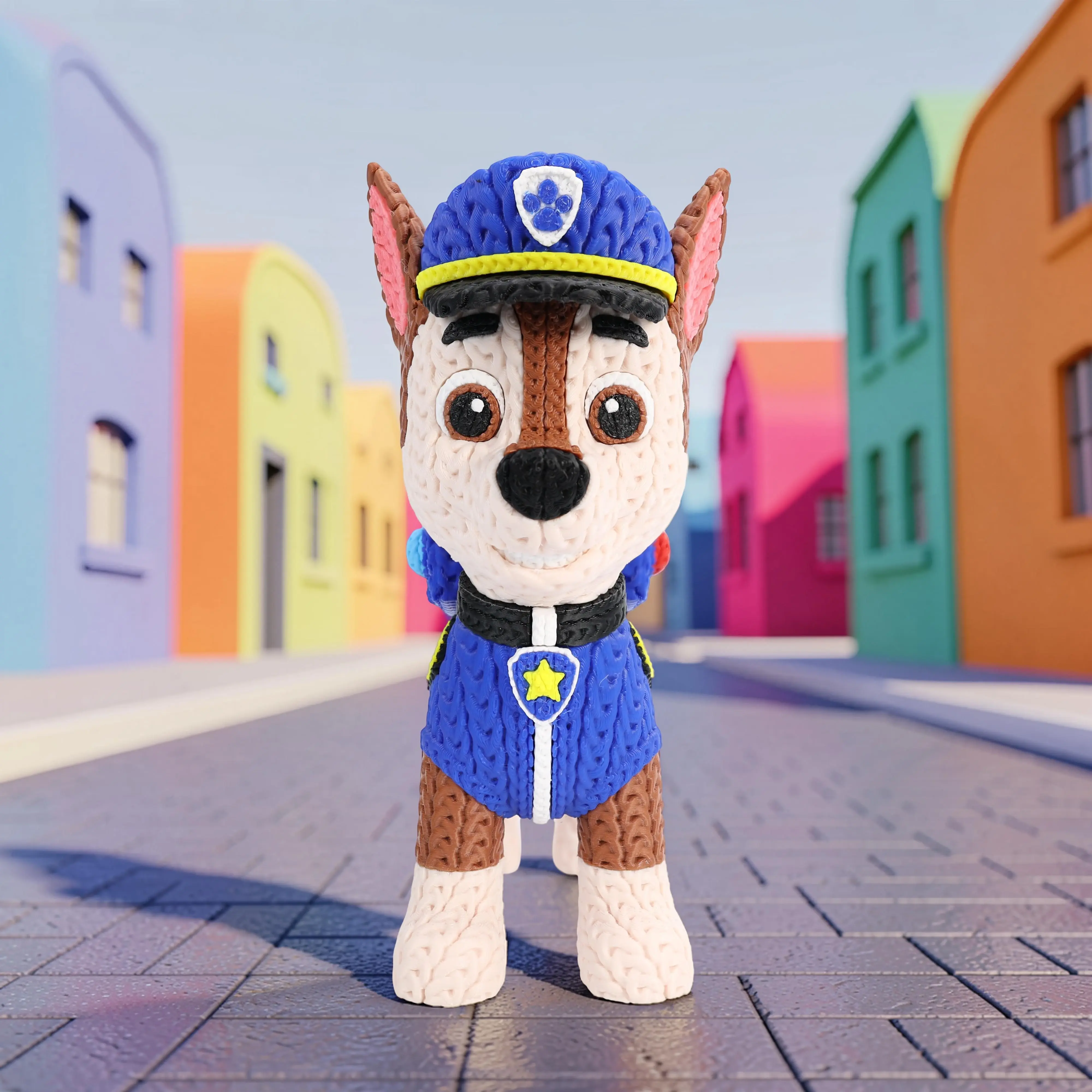 Perro guardián de rescate Crochet hecho a mano por MariArT Natural - vista 1