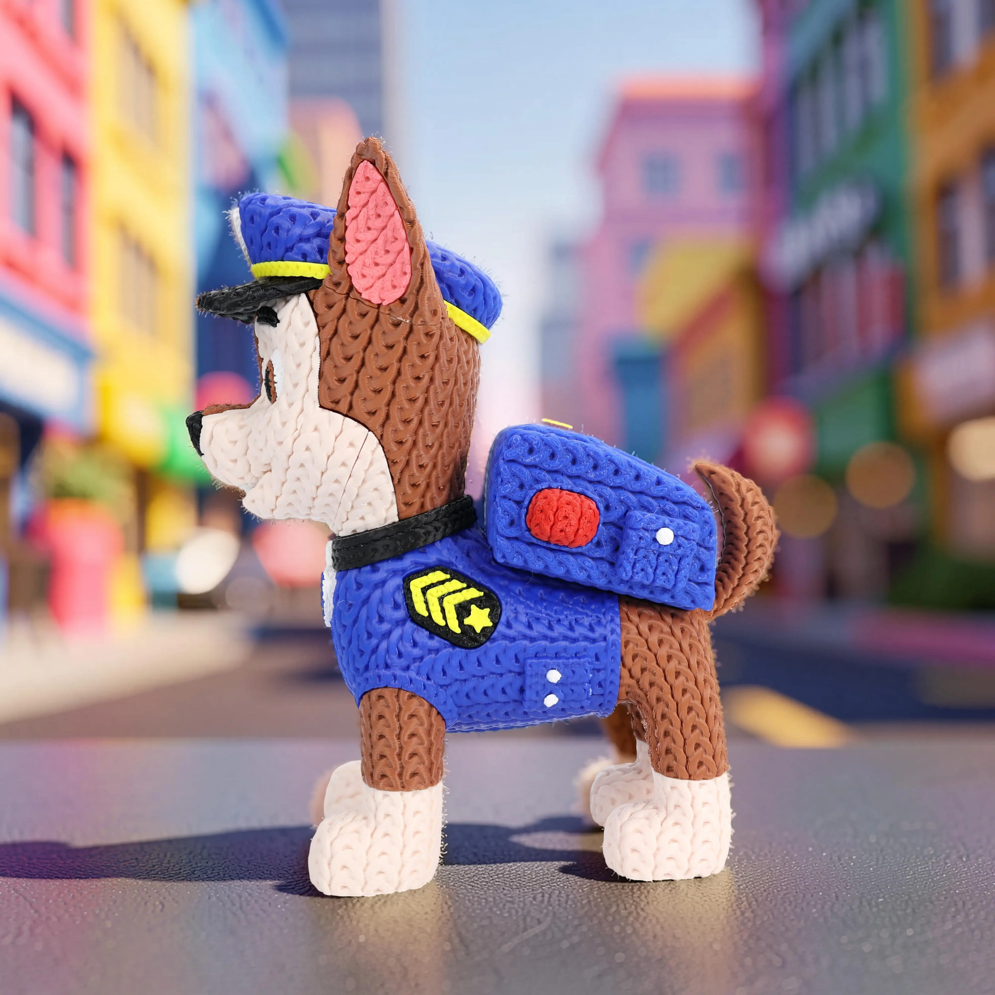 Perro guardián de rescate Crochet hecho a mano por MariArT Natural - vista 2