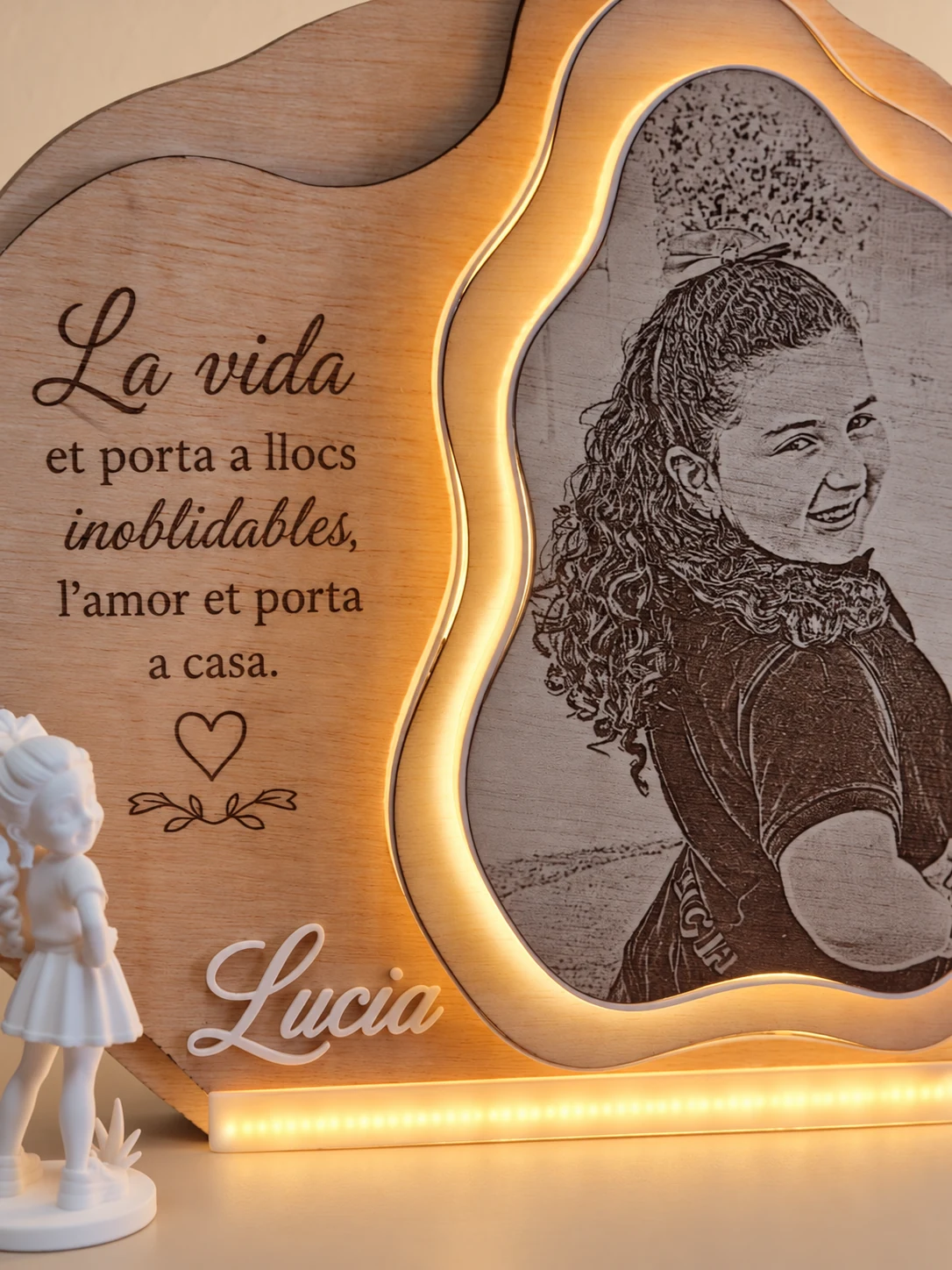 Recuerdo iluminado 3D personalizado — foto 2