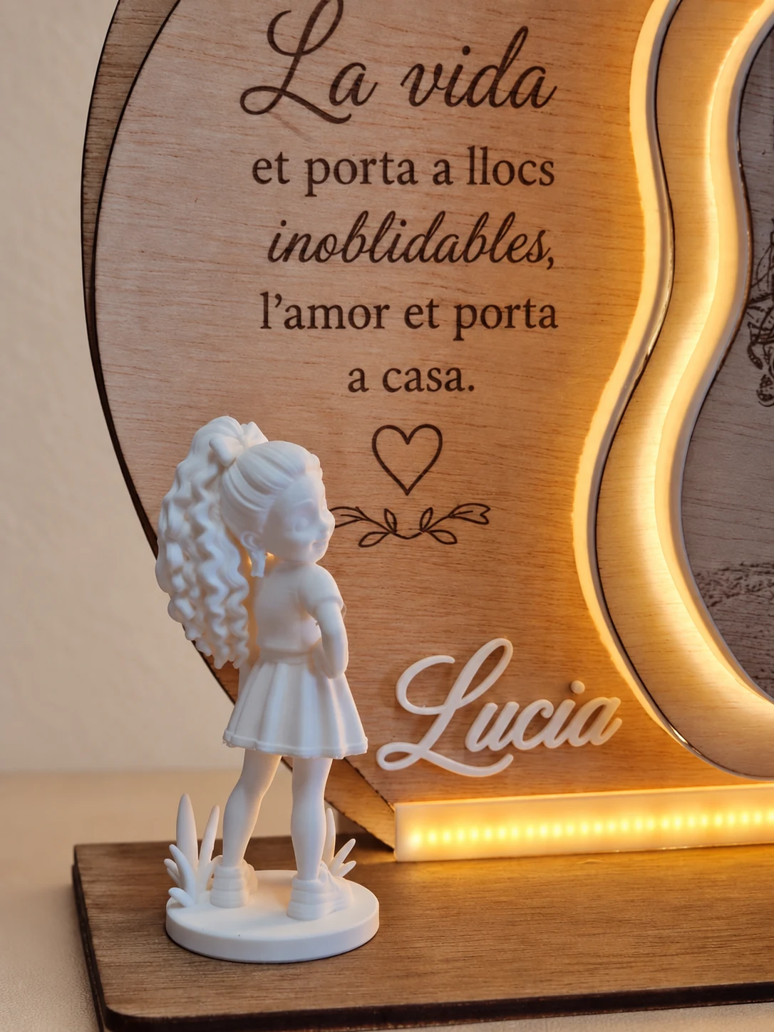 Recuerdo iluminado 3D personalizado — foto 3